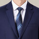 Antonio 50% worsted wool suit, light luxury business suit, men's two-piece groom's wedding formal suit, navy 50B (180/100B)
