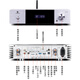 Gewinner AD-60 Klasse A und B Mini Mini HiFi-Verstärker mit Bluetooth 5.0 Home Theatre Multifunktionsverstärker Wireless Digital Broadcasting-Verstärker Audio-Set Ad-60 (Silber)