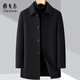 CEO mid-length double-sided cashmere coat for men middle-aged wool wool inner liner jacket winter top blue M 170/size (recommended 110-125 Jin [Jin equals 0.5 kg])