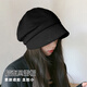 Qiao丂Beret Autumn and Winter Women's Fisherman Hat Versatile 2024 Spring and Summer New Big Head Circumference Showing Face Small Korean Printmaker Hat Three-in-One Beret