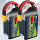 Boss P7 Crossing Machine Batterie 150c 4s 6s 1300/1400/1550MAH Modellflugzeug Lithiumbatterie Rennsport 4S 1050mAh 150c XT60 Kopf (eins)