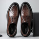Cartelo Chaussures en cuir à la main britannique pour hommes Business Soft Cow Vow's Chaussures Chaussures formelles Chaussures en cuir masculin 9758 Brown 41