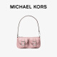 MICHAEL KORS迈克高仕【杨紫同款】MK Zoe 女士小号机车风腋下包 裸粉色 / 桑椹红 688 小号