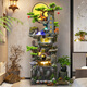 
Waterscape and rockery flowing water fountain living room entrance office Fengshui wheel landscape decoration ornament fish tank water truck 9923 small height 108CM