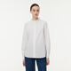 Gloria women's high-end ruffled light luxury long-sleeved stand-up collar white shirt shirt 1E1C3E050 03W original white XS