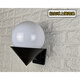 Wehuo Waterproof and Sunproof LED Ball Wall Lamp Simple Modern Balcony Aisle Staircase Exterior Wall Creative Spherical Outdoor Wall Lamp D Type 20cm Diameter White Light 5W