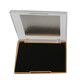 Huilide Black 2f Red Fingerprint Plataforma de impresión FBI Visa para huella de tinta de huella de tinta de estampado de palma Polímero de huella de huella dura Marca impermeable Negro 13590 mm