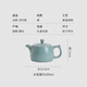 SUSHI CERAMICS Ru kiln well-rail teapot can be opened to grow gold thread Ru porcelain teapot gift box 180ml J0463