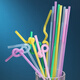 Meliya disposable straws, individually packaged seal outer packaging, flexible food-grade juice drink hose, individually packaged, artistic straws - 50 pieces