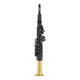 Yamaha electric hair tube YDS150/128C/120 Beginners in middle-aged and elderly people to play electronic saxophone modification portable YDS-150+ modified inner gold outer black bent pipe + gift bag