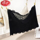 LangSha large size lace tube top bra for fat mm, anti-exposure, short inner camisole, women's breast-wrapped summer inner wear, single piece black + high-quality transparent belt (8927), one size fits all - high quality and good elasticity