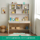 Quanyou Home Teenagers' Bedroom Solid Wood Desk L-shaped Desk Bookshelf Student Computer Desk Lift Study Table Furniture