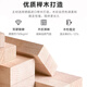 Jufan Dihao [Customizable] Spliced ​​bed Children's bed Crib Cub Beech heightened guardrail Baby bed spliced ​​small bed Three-sided guardrail + double colored bed circumference [log wood style] 200*80*40cm [includes 5cm mattress]