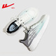Zapatos para hombres de Warrior, zapatos deportivos, zapatos de malla de primavera y verano, zapatillas para hombres que absorben los hombres de la suela gruesa, zapatos de moda livianos de moda de moda, gris-verde grises 1349 43