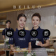 北罗夏季工作服定制t恤企业厂服广告文化衫冰丝速干polo工装印字logo 【冰丝抗皱珠地】ZC-677 白色 3XL