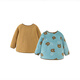 Mini Bala fleece jacket winter new double-sided warm jacket for boys and girls baby warm plush jacket green coffee tone 00345 130