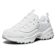 斯凯奇（Skechers）女鞋春季2025新款百搭熊猫鞋时尚潮流运动休闲鞋厚底增高老爹鞋 11979-WSL/白色 35.5