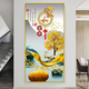 自粘玄关装饰画走廊过道竖版自粘贴画客厅超大壁画防水防潮墙贴画 自粘贴画699-黄金大道 小号宽60厘米高120厘米