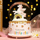 
IMVE Aisa Crystal Ball Music Box Children's Gifts for Little Girls Music Boxes Toys Girls Birthday Gifts 3-14 Years Old Moon Unicorn (Light + Music + Snow)