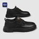 Heilan House (HLA) Leather Shoes Men's 2025 New Professional Formal Shoes Breathable Work Shoes Business Casual Shoes Martin Shoes Boots Men Black (HAAGZM4ABa0548 44