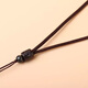 Minamiuri pendant braided rope necklace pendant rope halter neck rope jade pendant lanyard sandalwood auspicious cloud pendant jade pendant lanyard advanced sandalwood silver wire lanyard - brown