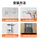 Miaoxinsi range hood lift hook installation bracket can be adjusted up and down floating hanger hanger thickened accessories top suction 7-shaped T-shaped universal 304 stainless steel rack