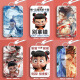 
Zesujia Nezha Ao Bing student sliding cover card set meal card bus card identity card protection case access control card campus style number 679 picture double-sided card cover-no accessories