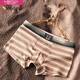 Modal Herren High-End-Unterwäsche-Herren-Pure-Baumwoll-Boxer-Boxer-Shorts Boy Striped Bottoms Personalisierte Modesporthosen 6195 Graublau blau blau grau 3 l Gewicht 100-120 Jin [Jin gleich 0,5 kg]