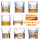 Enshousu whiskey glass crystal glass European style spirit glass thickened beer glass glass water glass bar foreign wine glass wine set 230ml E style wine glass