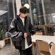 7 high-quality casual jackets for men in autumn and winter, quilted warm handsome hunting jackets, fake two-piece design hooded baseball uniform tops GWHG-3371 black gray XL 170-175cm 155-180Jin Jin is equal to 0.5 kg