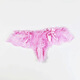 European and American men's sexy underwear, perverted sexy lace thong, men's underwear with cover, sexy transparent low pink cover jj opening 100-160Jin Jin equals 0.5 kg