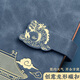 Notebook Hollow Hollow de Ujia Leaf Leaf Hollow con gran apariencia Ciudad prohibida y creativa Registro de negocios de negocios de superficie de cuero de estilo antiguo. Esta empresa puede personalizar el azul