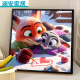 Clcey Crazy Zoo City Digitalöl Gemälde Süßes Cartoon Crazy Zoo City Digitales Ölmalerei