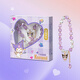 Kuromi Kuromi Pulsera morada Toy Sanrio Joyas hechas a mano Regalos de cumpleaños para niños