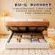 Ours d'hiver National Home Meublage Technologie Lit en tissu haut Boîte plancher Double lit simple lit principal lit principal Luxury Down Pack Soft Elephant Ears YJ9221 Technologie Lit de fourrure / Pine Rib Squelette + D18 Mattress 1800 mm * 2000 mm Structure de cadre