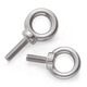 Jinggong (JINGGONG) 304 stainless steel lifting eye screw bolt extended circular ring buckle lifting O-type screw with ring lifting M5M6 M3*9 welding