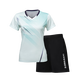 Kawasaki Kawasaki Badminton Uniform für Frauen professionelle Sportarten V-Ausschnitt Kurzärmel + Shorts Anzug B2813 Matcha Green L.
