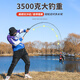 
Dawa Zhulu Luya rod set straight handle spinning wheel full set of water drop wheel m-adjustment carbon fishing rod throwing rod sea fishing rod far-dropping rod 2.4 meters purple straight handle spinning wheel set