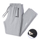 Delhui casual pants for men in autumn and winter, young and middle-aged sports new trendy casual loose outdoor versatile trousers LG-musilin-8813 black straight XL-(120Jin[Jin equals 0.5kg]-135Jin[Jin equals 0.5kg])