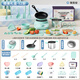 Food play real cooking children's mini kitchen real cooking set cooking kitchen utensils educational house boy and girl birthday gift 7-14