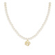 Fat Donglai's same style Shijia pearl pendant necklace light luxury niche camellia clavicle chain female sense 2025 new style with white camellia necklace