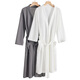 Yu Zhaolin nightgown men's pajamas men and women same bathrobe spring and summer simple waffle home clothes long
