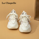 La Chapelle Chaussures féminines chaussures papa chaussures en mesh chaussures de sport légèrement respirant léger semelles épaisses chaussures de course femme doux mi zi q695 40