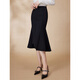 
Pink Blue Wardrobe 2024 Autumn Clothing Mermaid Romantic Knitted Skirt for Women [Knitted Fishtail Skirt] 5A3Q687 Ink-Dye Black L