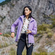 啄木鸟（TUCANO）加绒一体冲锋衣女男单层户外秋冬登山服外套夹克外套保暖软壳风衣 9930S-2熏衣紫-女【迷彩】 XL