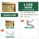 Yedeeo (Yedeo)sus304 stainless steel kitchen sink household wash basin dish sink thickened handmade basin large single tank gold L16868*48 bare basin configuration