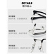 Helen Keller Wang Yibo selbe halbe Rahmen Augenbrauenrahmen Myopie Brille Herrengeschäftsmode kleiner Rahmen vielseitiger Astigmatismus Brille H9215C1/9 Hellschwarzes Rahmen + hell Silber Wanxin Anti-Blau-Licht 1.74 Objektiv