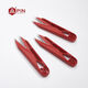 PIN Quality Installation Petits Ciseaux, Coutures de Coupe en U Pointues, Ciseaux à Fil à Coudre, Ciseaux pointus faits à la Main pour la Maison et Le Bureau, PIN1523 6 Ciseaux à Sable, Rouge