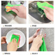 ONEDAY Japanese yellow-green velvet rag thickened magic non-oil cloth absorbs water and removes oil 3 pieces double-sided kitchen cleaning yellow-green 3 pieces