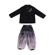 Qiyuemang Nuevo chino Hanfu Boy Chino Estilo chino Disfraz de primavera y verano Boy Republic Style Young Master Clother Mid-Outumn Kindergarten Performance Disfraz Boy Panda Baby Set 9272 Modelos 90